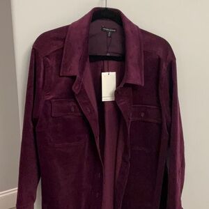 NWT Universal Standard Corduroy Shirt/Jacket in Gamay Purple